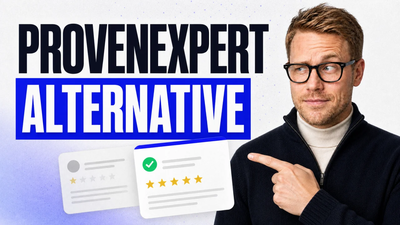 ProvenExpert alternative with Benjamin König comparing verified review cards