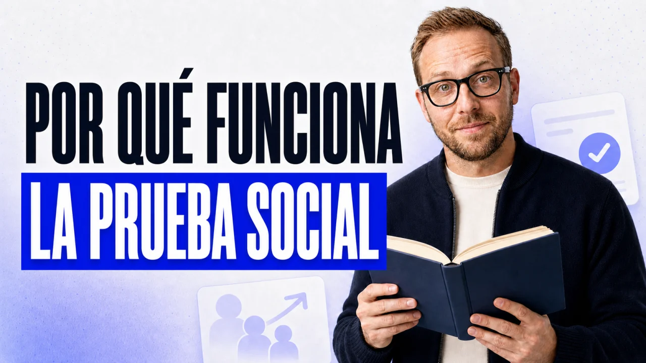 Por qué funciona la prueba social con Lukas König sosteniendo un libro abierto
